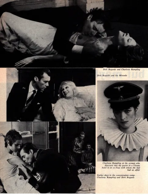 (F&F31) Film Preview Pictures "The Night Porter" Dirk Bogard &