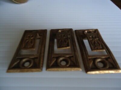 Antique 3 matching Eastlake Style Hooks / latches / Brass , For Window ??