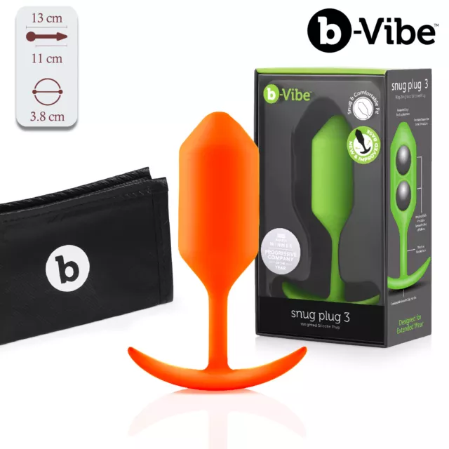 B-Vibe - Versatile Snug Butt Anal Plug 3 - P Spot Prostate Massage Tappo Anale