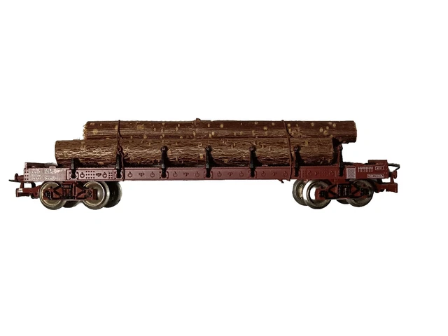 Wagon Plat JEP échelle HO Avec Ranchers Et Chargement De Grumes - Occasion
