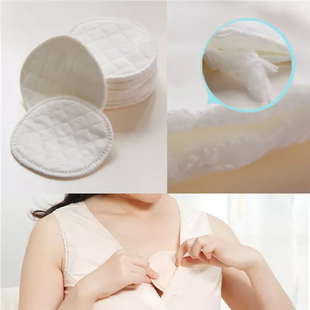 12 piezas Nueva almohadilla de lactancia materna lavable reutilizable de alimentación absorbente lactantes ZR
