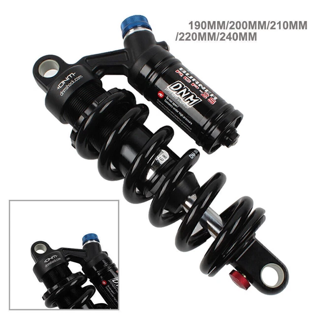 DNM BURNER RCP2S Mountain Bike Rear Shock – Air Shock – 550 Lbs – 190, 200, 220, 240mm – Downhill MTB