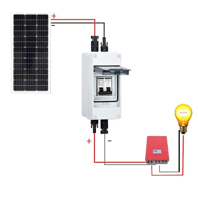 INTERRUTTORE ISOLATORE DC compatto impermeabile IP65 2P 40A per