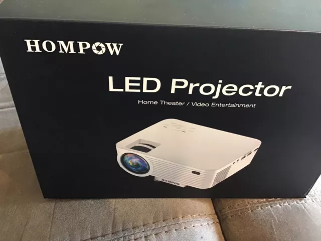 Hompow LED Projector Home Theatre Video Entertainment Native 720P New 5 *****