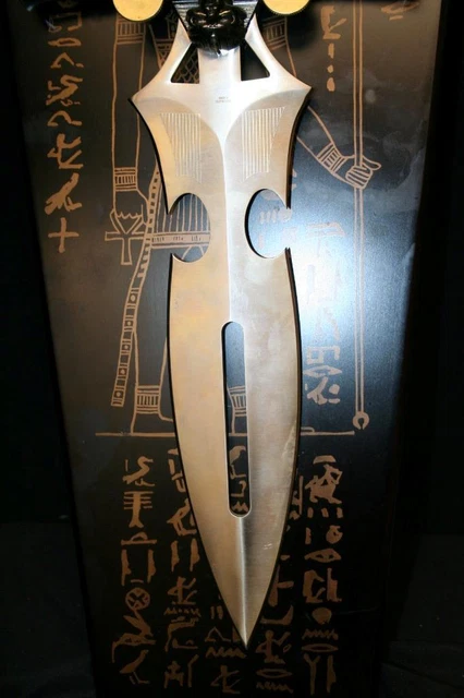 Wall Hanging Egyptian Pharaoh Mummy 21.5" Dagger W/ Pharaoh Tomb Stand
