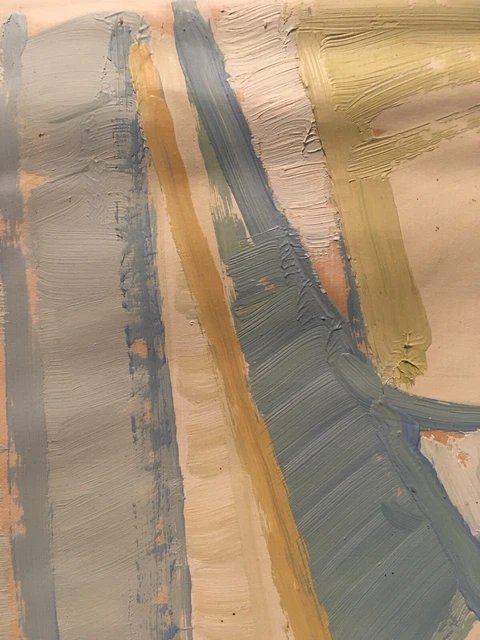 Peinture à L'huile Abstraite De Georges Clairefond - Sur Panneau, Années 1970, Signée
