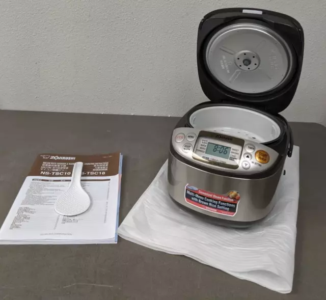Zojirushi Stainless Steel Rice Cooker 5.5cups Ns-Tsc10Xj Zojirushi Stainless Steel Rice Cooker 5.5cups Ns-Tsc10Xj