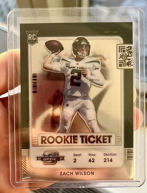 2021 Panini Contenders Optic Rookie Ticket Zach Wilson RC New York Jets #98