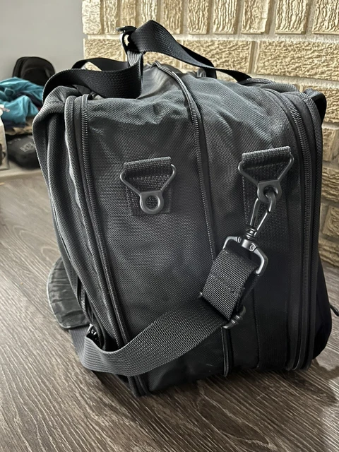 Tumi # 278D3 BLACK  Ballistic Nylon 21” Carry On Weekender Duffel bag Great! 3