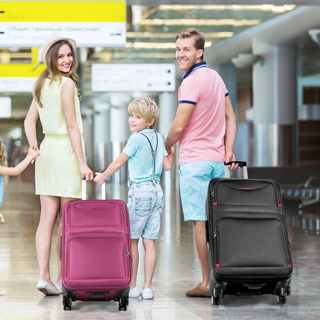 20/24/28" Luggage Set Spinner Wheels Soft Suitcase w/TSA Lock Expandable Trolley 2
