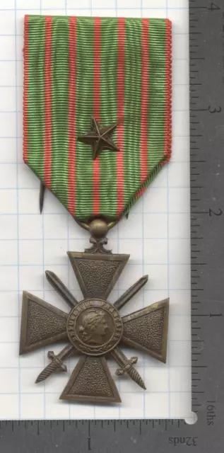 ORIGINAL WW1 FRENCH CROIX de GUERRE AS AWARDED 369th US INF HARLEM HELLFIGHTERS