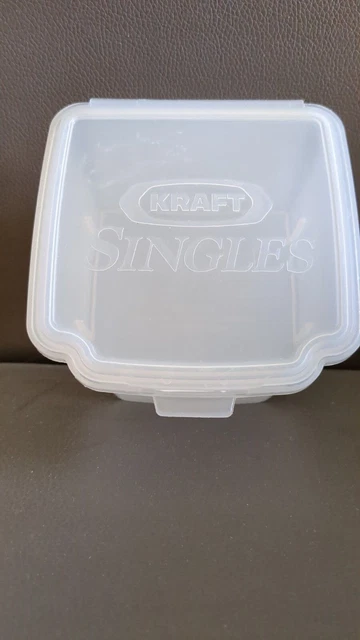 Kraft Cheese Singles Storage Container Clear Plastic Food Storage Box