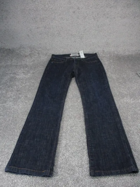 Valentino Jeans Womens 28 Flared Dark Wash Vintage Y2K Studded