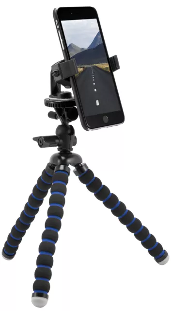 Arkon 11" Tripod Mount with Phone Holder for Apple iPhone 13, 13 Pro, 13 Pro Max