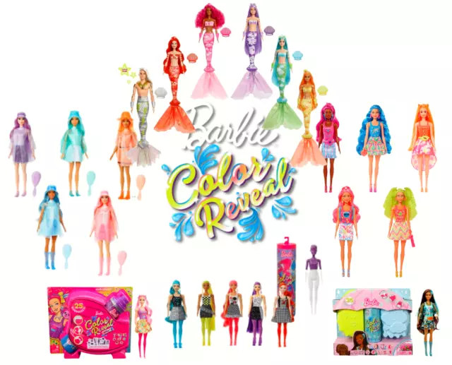 Barbie Color (Colour) Reveal Doll with 7 Unboxing Surprises All Exciting Series