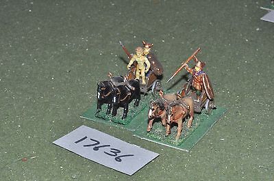 63862 2 chariots 25mm roman era gauls 