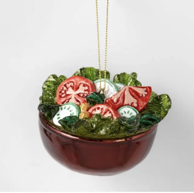 Target Wondershop Glass 3” Salad Glass Bowl Tree Ornament