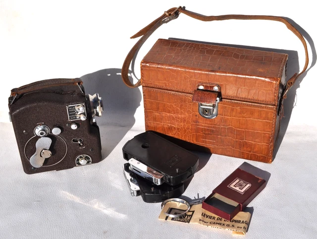 Caméra Super 8 Camex Ercsam – Made In France Vintage, Avec Sacoche En Cuir
