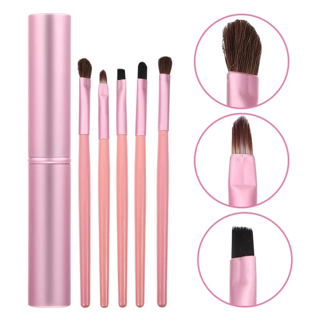 Coffret De Voyage BIOCURA – Trousse Dorée + 4 Pinceaux (yeux/visage) – Neuf – Italie