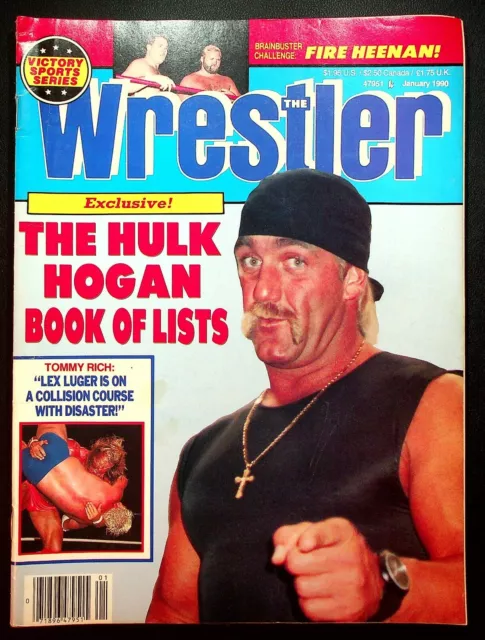 VINTAGE THE WRESTLER Wrestling Magazine January 1990 Hulk Hogan Lex ...