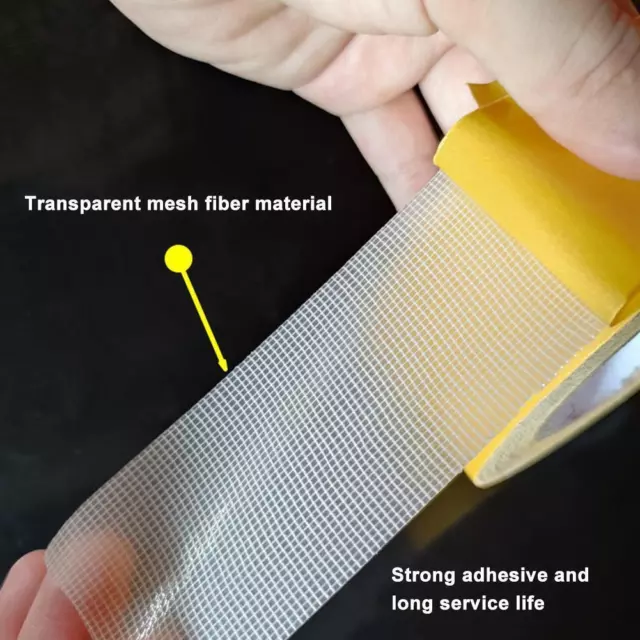 Strong Adhesive Double-sided,Gauze Fiber Mesh Tape,Fiberglass Tape I4N6