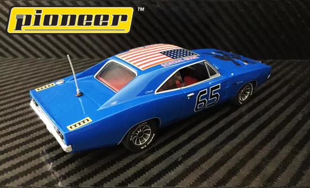 Pioneer Slot Car P094 Dodge Charger Dukes of Hazzard General Grant 2