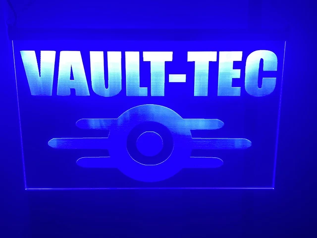 Fallout Led Sign FALLOUT VAULT LED Neon Light Sign , Man Cave Game Room , Bar , garage ...