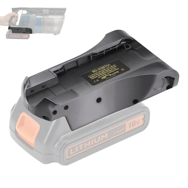 BATTERY ADAPTER FOR Black Decker 18V to Shark Cordless Stick