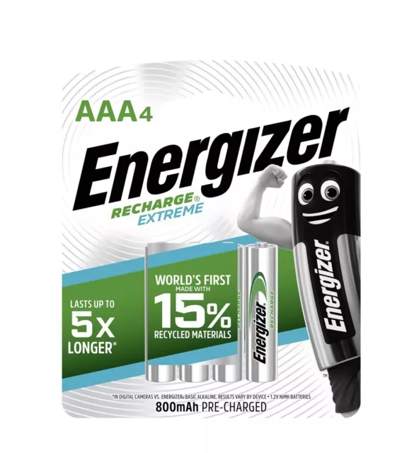 Energizer AAA Rechargeable Batteries - 4 Pack