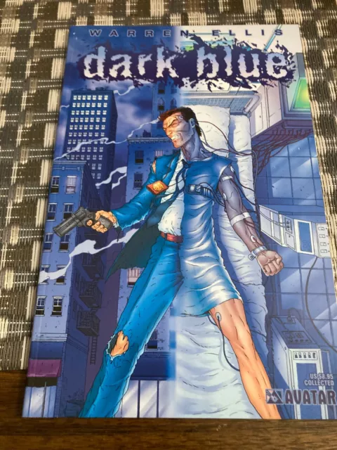 2001 DARK BLUE by Warren Ellis, Jacen Burrows, Avatar Press Graphic Novel, TPB