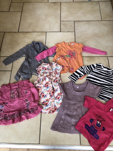 Colourful girls mixed bundle age 2-3 - 7 items -  inc M&S, Next & Pumpkin Patch