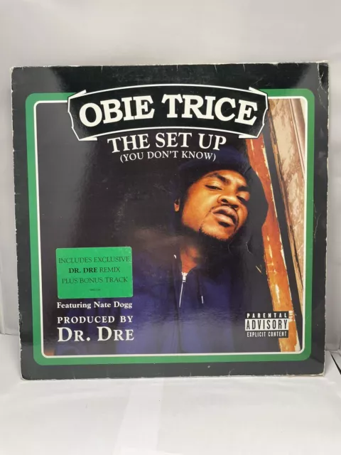 Obie Trice The Set Up Feat Nate Dogg Vinyl Record Ep 12" Ex Con