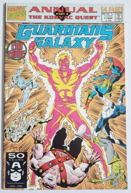 Guardians of the Galaxy Annual #1 VF/NM 1st App Krugarr Marvel Comics 1991 Key
