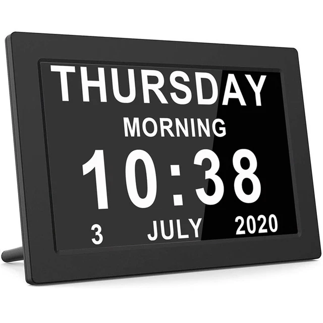 DEMENTIA CLOCKS,CALENDAR CLOCK,DIGITAL Clock with Digits Display,Alarm