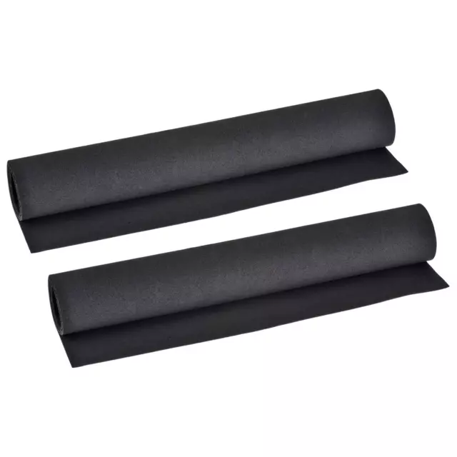 Noir EVA Mousse Feuilles Rouleau 13 x 39 Pouce 1mm Épais pour Artisanat 2Pcs