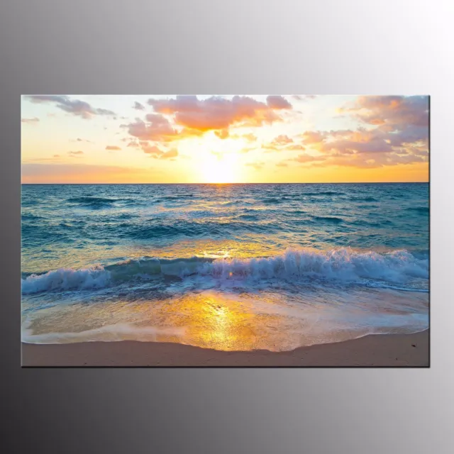 HD Canvas Print Art Home Decor Canvas Wall Art Sea Sunrise Giclee Art Pictures