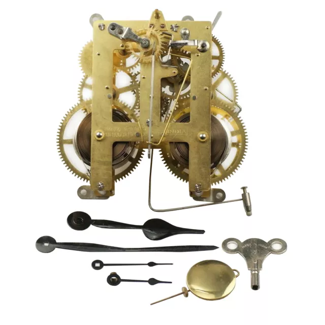 NEW Large mantle clock movement 8 day replacement repairs pendulum hands strike