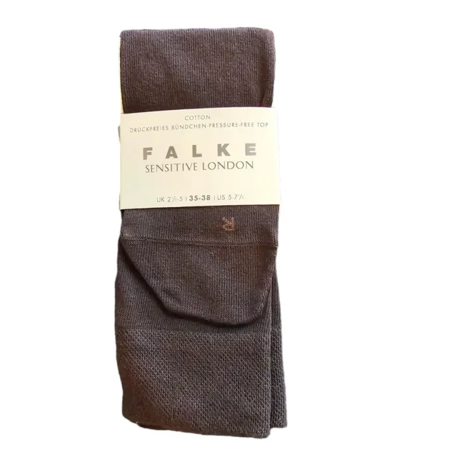 Falke Womens Sensitive London Socks Dark Brown 35-38 (5-7.5 US) 47686 NEW!