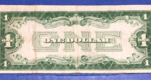1928 $1 Blue "FUNNY BACK" SILVER Certificate! X3487 Choice FINE! Old Currency!
