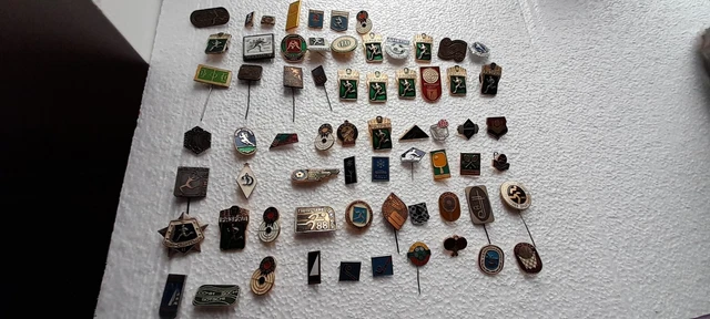 Big job lot of 67 Vintage Soviet era period Sport pin badges. ( B2 )