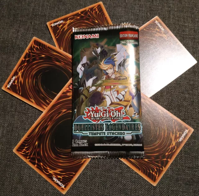 Lot 5 cartes Yu-Gi-Oh FR neuves Duellistes Légendaires Tempête Synchro