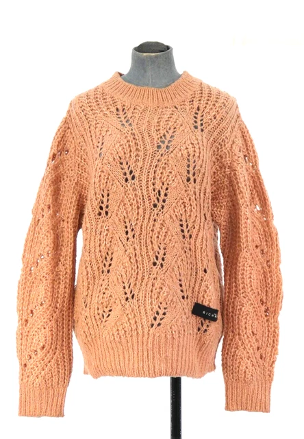 Maglione John Richmond Maglia Aperta Rosa Rosa Rosa Grosso Comodo Rilassato L