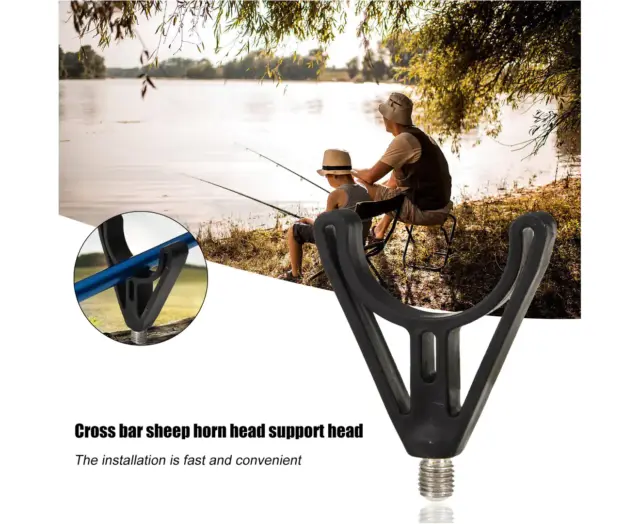 PORTABLE FISHING ROD Holder Stainless Steel Ground Spike Rest