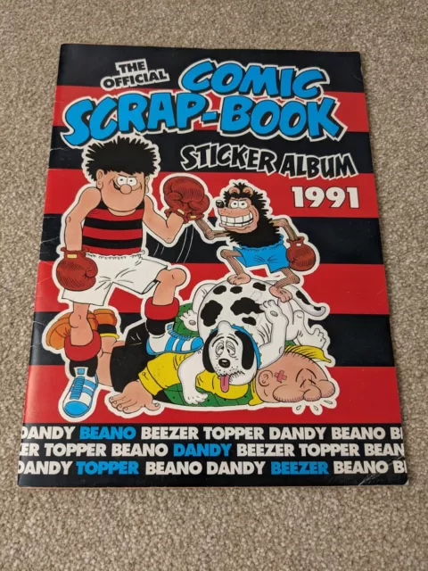 Merlin THE BEANO Comic Scrapbook STICKER ALBUM 1991