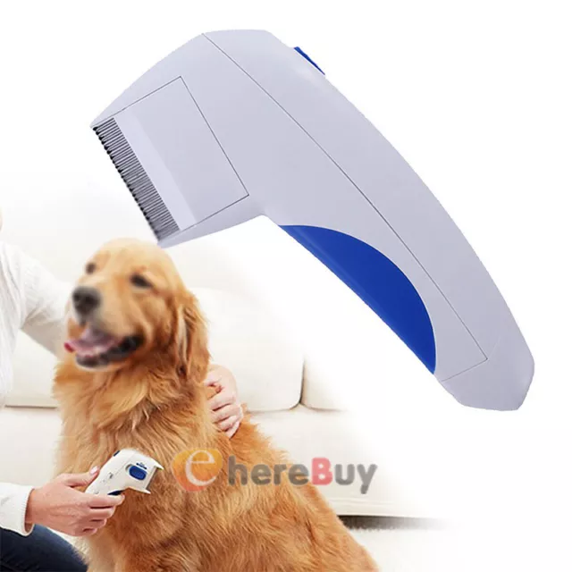 Pets Lice Remover Electric Flea Zapper Comb Safe Dog Cat Pets Kills Flea Tools