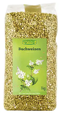 (7,75 EUR/kg) Bio Rapunzel Buchweizen ganz & geschält 2x1kg