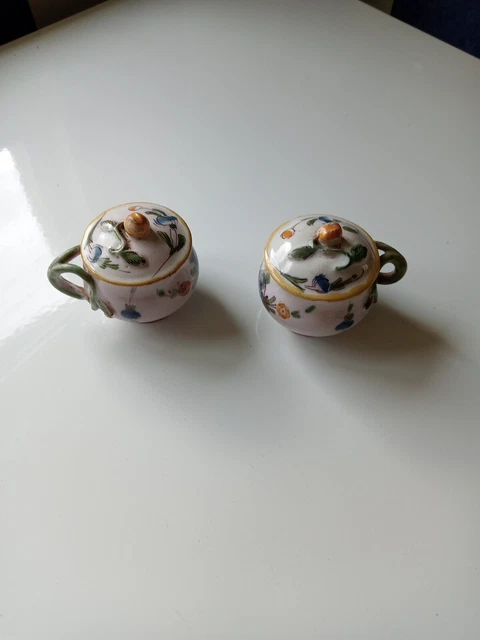 Pots Crème Faience Xviii Moustiers Varages Martres Tolosane Auvillar