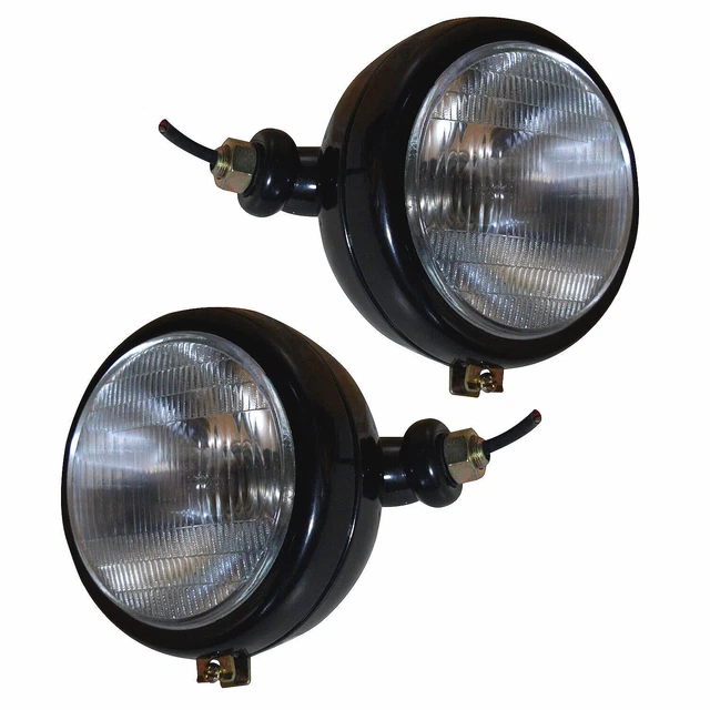 LED 12v Ford Traktor Scheinwerfer Mit Chrom Ring Für 2000