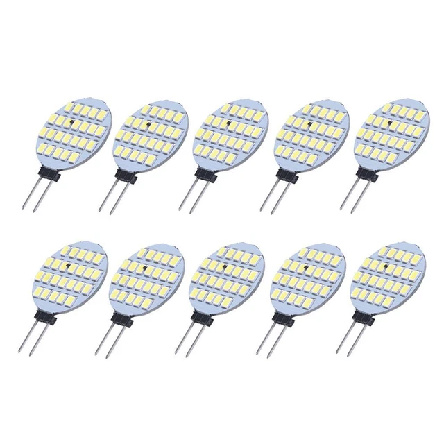 G4 1210 SMD 24 LED Ampoule Lampe Spot Ampoule Blanc Chaud 3000-3500K 12V