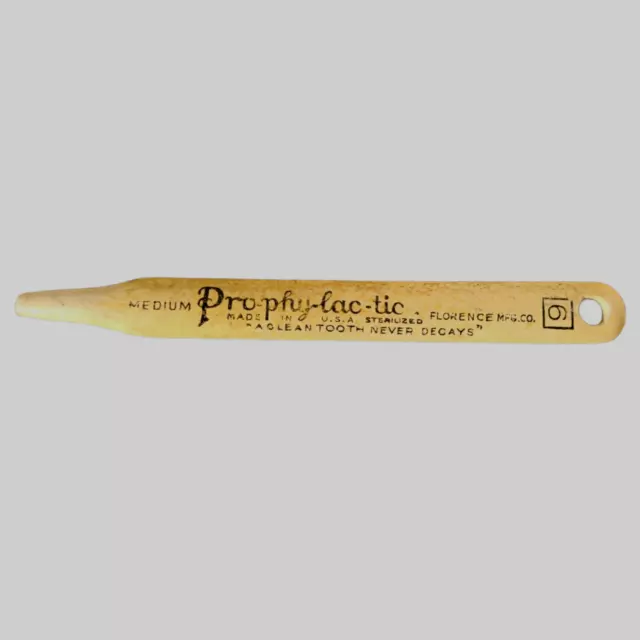 Antique Vintage  Prophylactic Brand Tooth CLeaner Toothpick Dental Advertising